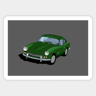 Triumph GT6 Mk1 Graphic Poster -British Racing Green Sticker